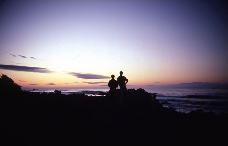 Eric and Richie in Monterrey on the beach